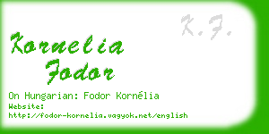 kornelia fodor business card